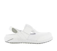 SAFETY JOGGER Chaussure de Sécurité pour Femme - Aliza - Chaussure de Travail Légère et Confortable avec Scratch - Idéales pour Infirmières et Cuisine - Antidérapantes - Oxypas, Blanc, 39 EU