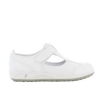 SAFETY JOGGER Chaussure de Sécurité pour Femme - Camille - Chaussure de Travail Légère et Confortable avec Scratch - Idéales pour Infirmières et Cuisine - Antidérapantes - Oxypas, Blanc, 41 EU