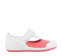 SAFETY JOGGER Chaussure de Sécurité pour Femme - Camille - Chaussure de Travail Légère et Confortable avec Scratch - Idéales pour Infirmières et Cuisine - Antidérapantes - Oxypas, Rose, 37 EU
