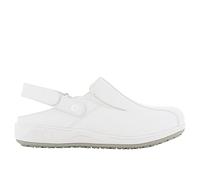 SAFETY JOGGER Chaussure de Sécurité pour Femme - CARINNE - Chaussure de Travail Légère et Confortable avec Scratch - Idéales pour Infirmières et Cuisine - Antidérapantes - Oxypas, Blanc, 42 EU