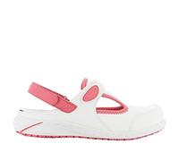 SAFETY JOGGER Chaussure de Sécurité pour Femme - Carly - Chaussure de Travail Légère et Confortable avec Scratch - Idéales pour Infirmières et Cuisine - Antidérapantes - Oxypas, Rose, 42 EU