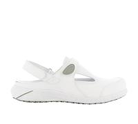 SAFETY JOGGER Chaussure de Sécurité pour Femme - Carly - Chaussure de Travail Légère et Confortable avec Scratch - Idéales pour Infirmières et Cuisine - Antidérapantes - Oxypas, Blanc, 39 EU