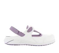 SAFETY JOGGER Chaussure de Sécurité pour Femme - Carly - Chaussure de Travail Légère et Confortable avec Scratch - Idéales pour Infirmières et Cuisine - Antidérapantes - Oxypas, Lila, 41 EU