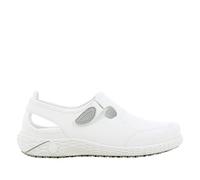 SAFETY JOGGER Chaussure de Sécurité pour Femme - Lina - Chaussure de Travail Légère et Confortable avec Scratch - Idéales pour Infirmières et Cuisine - Antidérapantes - Oxypas, Blanc, 42 EU