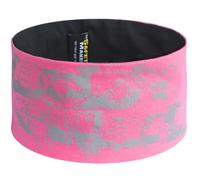 Safety Maker 44564 bandeau réversible réfléchissant, pour le jogging, la course à pied, oreillettes hommes/femmes avec réflecteur rose-noir