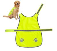 Safety Pet Vest - Breathable Reflective Coat for Outdoor Use | Polyester Lightweight 60g Dog Walking Gear, Camping Hiking Running Hunting Night Dark Protection, Bike Visibility Aid