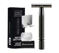 Safety Razor Men - Double Edge Safety Razor | Double Edge Beard Trimmer | Face Shaver | Safety Shaving Razors With 5 Recharges For Smooth Close Shave Experience For Him