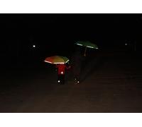 Safety Reflex Extra Light Mini Umbrella for Children,Grey,Red,Children's pocket umbrella with hand opening.