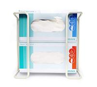 Safety Supply Mart Boîte de rangement jetable pour gants et mouchoirs - Peut contenir jusqu'à 2 boîtes, distributeur, support mural avec accessoires de montage inclus