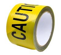 Safety Tape | Ruban Adhésif Résistant À L'eau Pour Marquage De Sécurité | Adhésif De Marquage Pour Zones Dangereuses Chantiers Équipements Tuyaux Murs Et Sol