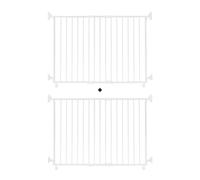 SafetyThings Barrière de Sécurité Escalier et Porte SG-86 2 Portes 160 - 260 cm Blanc