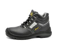 SAFEYEAR Chaussure de Securite Homme et Femme, 8027BN Basket de Securite Homme Montante Legere et Confortable, Botte de Securité du Travail de Haute Chantier, S3 Embout en Acier et Plaque en Acier