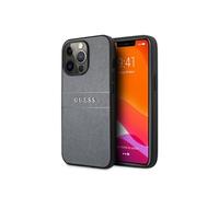 Saffiano PU Apprendre Backcase Compatible avec iPhone 13 Pro étui Gris