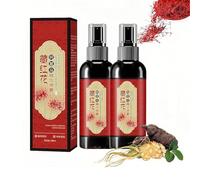 Saffron Hair Blackening Spray, 100ml Saffron Hair Spray, Essence Spray Saffron and Polygonum Multiflorum, Gray Hairs to Black (2pcs)