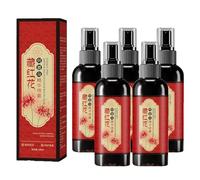 Saffron Hair Blackening Spray, 100ml Saffron Hair Spray, Essence Spray Saffron and Polygonum Multiflorum, Gray Hairs to Black (5pcs)