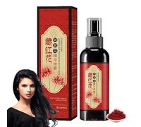Saffron Hair Blackening Spray Saffron Hair Spray Herbal Saffron Essence pray Improve Dryness and Frizz, Leaving Hair Shiny and Shiny for All Hair Types (1pcs)