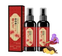 Saffron Hair Blackening Spray, Saffron Herbal Essence Spray, Saffron and Polygonum Multiflorum Essence Spray, Herbal Gray Hair Spray, Improve Dryness and Frizz