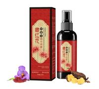 Saffron Hair Blackening Spray, Saffron Herbal Essence Spray, Saffron and Polygonum Multiflorum Essence Spray, Herbal Gray Hair Spray, Improve Dryness and Frizz