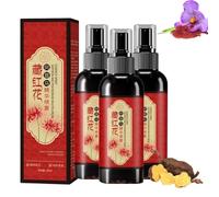 Saffron Hair Blackening Spray, Saffron Herbal Essence Spray, Saffron and Polygonum Multiflorum Essence Spray, Herbal Gray Hair Spray, Improve Dryness and Frizz