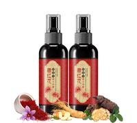 Saffron Hair Blackening Spray, Saffron Herbal Essence Spray, Saffron and Polygonum Multiflorum Essence Spray, Herbal Gray Hair Spray, Improve Dryness and Frizz (2)