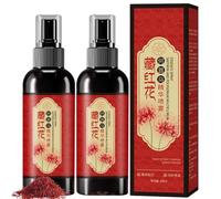 Saffron Hair Spray, Saffron Essence Spray, Herbal Extracts Hair Serum, Saffrons And Polygonum Multiflorum Essence Sprays, Strengthen Hairs Root, Non-Frizzy, Prevent Gray Hair (2PC)