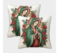 SAFGTXHTR Vierge Marie Housse De Coussin Ensemble De 2 Voituretoon Colourful Décoratives Salon De Jardin Extérieur Lot De 2 Motif Imprimé Confort Et Douceur Garantis Confort du Salon 40x40cm
