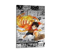 SAFHUER Poster Luffy One Piece - Peinture sur toile - Impression d'art moderne pour chambre à coucher - 50 x 75 cm