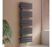 S'AFIELINA Anthracite 1320 x 500 mm, 695 W, Chauffage Salle de Bain Surface recommandée : 6.95 m², Radiateur Sèche-Serviettes Salle de Bain Anthracite Radiateur Salle de Bain
