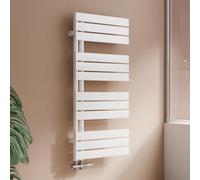 S'AFIELINA Blanc 1041 x 500 mm, 529 W, Chauffage Salle de Bain Surface recommandée : 5.29 m², Radiateur Sèche-Serviettes Salle de Bain Blanc Radiateur Salle de Bain Blanc
