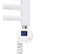 S'AFIELINA Élément Chauffant Électrique 900W avec Thermostat Numérique, Acier Inoxydable, Élément Chauffant pour Radiateurs de Salle de Bain, Résistance pour Sèche-Serviettes, Blanc