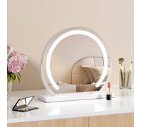 S'AFIELINA Miroir de Maquillage avec éclairage de 40 cm, Miroir Hollywood réglable, 3 températures de Couleur, contrôle Tactile, Miroir cosmétique LED, Rotation à 360°, Blanc