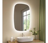 S'AFIELINA Miroir Salle de Bain avec Éclairage, Miroir LED Salle de Bain Ovale 95 × 60 × 2,5 cm (H×L×P), Interrupteur Tactile, Dimmable, 3 Couleurs de Lumière, Antibuée, Miroir Salle de Bain Lumineux