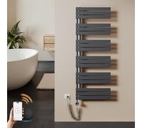 S'AFIELINA Sèche-Serviette électrique 1599×600 mm, 1000 W radiateur sèche-Serviette électrique WiFi avec Thermostat, minuterie 7×24 h, Protection antigel, écran LCD, Tubes Plats élargis, Antracite