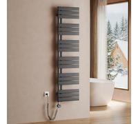 S'AFIELINA Sèche-Serviette électrique1599×400mm, radiateur sèche-Serviette électrique avec Thermostat, WiFi, minuterie programmable, écran LCD, Radiateur Salle de Bain 800 W, Antracite