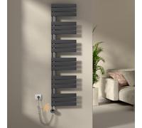S'AFIELINA Sèche-Serviettes Électrique WiFi 1599×400 mm 800W Blanc | Radiateur Sèche-Serviettes Mural Connecté avec Thermostat, Programmation 7×24 h, Minuterie et Écran LCD pour Salle de Bain