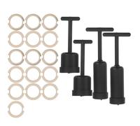 SAFIGLE 1 kit d'anneaux de douille d'éclairage, adaptateur de support d'abat-jour, anneau en plastique de remplacement avec outil de démontage, compatible avec les douilles G9