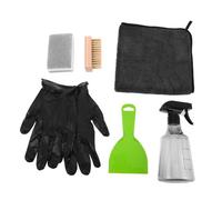 SAFIGLE 1 kit de nettoyage de monuments pour cimetières, outils de restauration de maçonnerie avec nettoyant pour pierres tombales, éclaircissant pour granit, anti-mousse, vaporisateur, et brosse