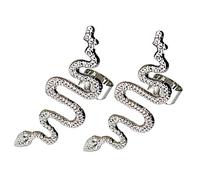 SAFIGLE 1 paire Boucles Oreilles Forme de Serpent Clips Oreilles Non Percées pour Femmes Bijoux Punk Élégants Parfaits pour Look Unique et