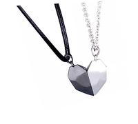 SAFIGLE 1 Paire Collier Pendentif Cœur Magnétique pour Couples de Accessoires pour Événements Spéciaux Design Élégant et Créatif Parfait pour Saint Valentin