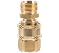 SAFIGLE 1 Paire de raccords Rapides pour Tuyau d'arrosage en Laiton de 19 mm (3/4 po) - Raccords Robustes pour Tuyau d'arrosage à dégagement Rapide - pour Jardin extérieur