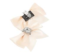 SAFIGLE 1 paire Pinces à Chaussures Nœud Satin Amovibles pour Chaussures Accessoires de Mode pour Talons Mariage et Casual Décorations Élégantes pour Vêtements et Sacs