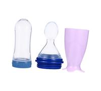 SAFIGLE 1 Pc De Céréales De Riz Chargeur De Distribution Biberons Nouveau-né Mangeoire En Silicone Cuillère à Presser En Silicone Tout-petit Enfant Gel De Silice Flacon Souple