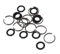 SAFIGLE 10 ensembles Anneaux de Retenue pour Clé à Chocs avec Joint Torique Kit Fer et Caoutchouc pour Douille Entraînement Compatible Impact Wrench Socket Retainer Rings