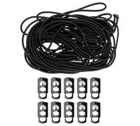 SAFIGLE 10 Ensembles de Cordons Élastiques en Caoutchouc et Métal avec Bloque-cordons pour Lunettes de Natation, Confortables et Antidérapants, Ambiance Estivale
