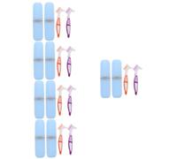 SAFIGLE 10 Ensembles Jeux Dents Portables pour Prothèses Dentaires de Nettoyage de Voyage avec Étui de Rangement Design Élégant