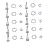 SAFIGLE 10 Ensembles Vis De Rechange Pour Tondeuse à Cheveux Écrous Et Joints Compatibles Avec Tige De Réglage Pour Modèles 1919 8504 8148 8591