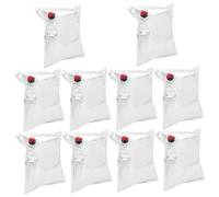 SAFIGLE 10 pièces à Vin Rechargeable Lot de Réutilisables avec Robinet Portable pour Boissons pour Festivals Pique- et Stockage