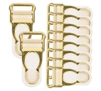 SAFIGLE 10 Pièces Boucles de Jarretière Alliage Zinc Clips de Serrage Réglables pour Bas et Chaussettes Accessoires Couture Pratiques et Durables pour Hommes et Femmes