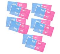 SAFIGLE 10 pièces Étiquettes Autocollantes Bouteilles Eau pour Shower et Gender Reveal Party Décoration Personnalisée Rose Bleu pour Fête Thématique