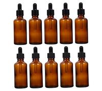 SAFIGLE 10 Pièces Flacons Compte-gouttes En Verre Pour Liquides Essentiels Et Huiles Avec Couvercle Hermétique Anti-fuite